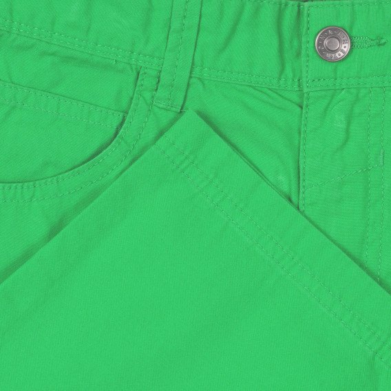 Βαμβακερό σορτσάκι σε πράσινο χρώμα Benetton 234193 2