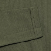 Βαμβακερή μπλούζα με γραφικό σχέδιο, σκούρο πράσινο Sisley 234290 3