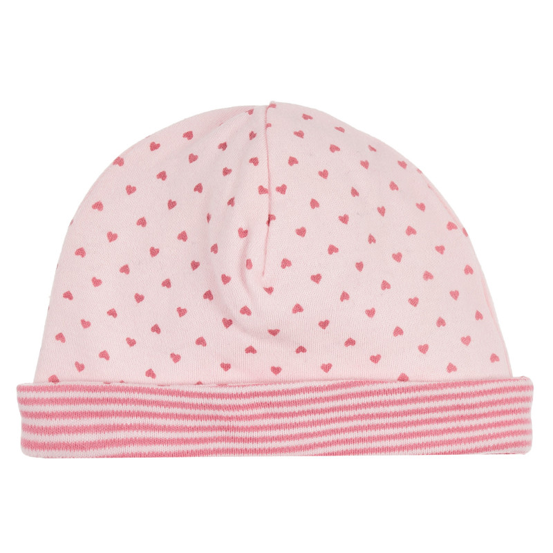 Ροζ βαμβακερό καπέλο για κορίτσι  234531