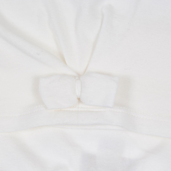 Κοντομάνικη βαμβακερή μπλούζα με φανταχτερό φιόγκο Chicco 234970 3
