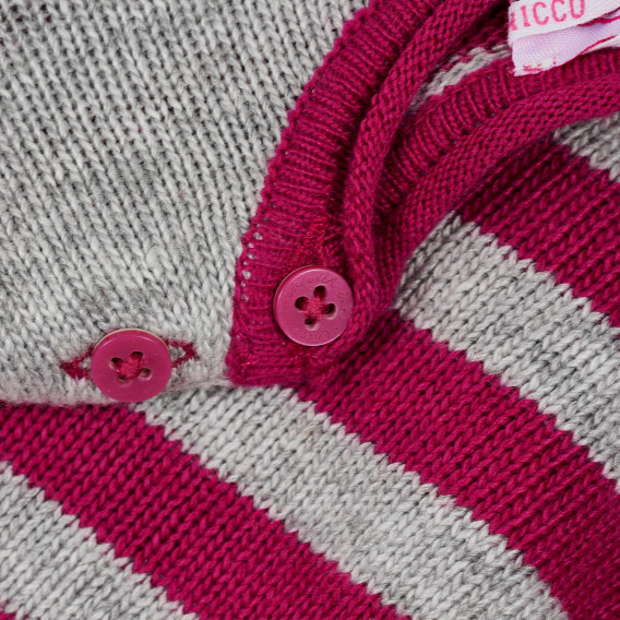 Ροζ πουλόβερ για κορίτσι, με σχέδιο καρδιά Chicco 234982 3