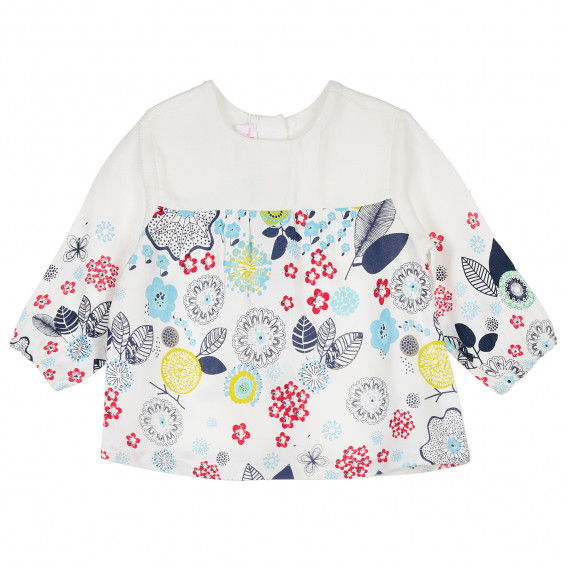 Μακρυμάνικη μπλούζα για κορίτσι, με φλοράλ σχέδια Chicco 235019 