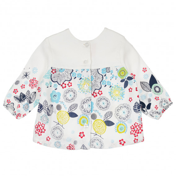 Μακρυμάνικη μπλούζα για κορίτσι, με φλοράλ σχέδια Chicco 235022 4