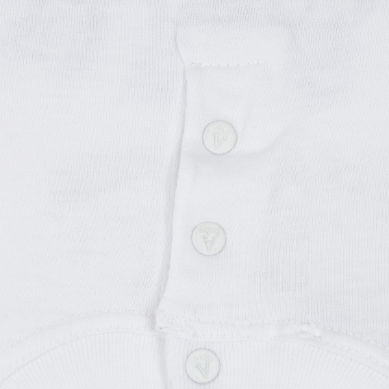 Βρεφική, βαμβακερή, κοντομάνικη μπλούζα, με στρογγυλή λαιμόκοψη, για κορίτσι Armani 235059 3