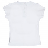 Βρεφική, βαμβακερή, κοντομάνικη μπλούζα, με στρογγυλή λαιμόκοψη, για κορίτσι Armani 235060 4