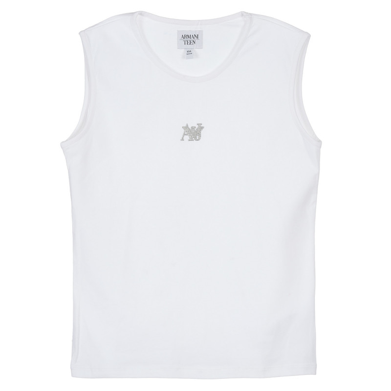 Αμάνικο, βαμβακερό μπλουζάκι, με το λογότυπο της μάρκας, για κορίτσι  235061