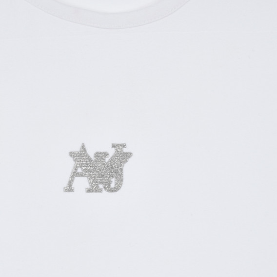 Αμάνικο, βαμβακερό μπλουζάκι, με το λογότυπο της μάρκας, για κορίτσι Armani 235062 2