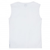 Αμάνικο, βαμβακερό μπλουζάκι, με το λογότυπο της μάρκας, για κορίτσι Armani 235064 4