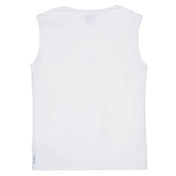 Αμάνικο, βαμβακερό μπλουζάκι, με το λογότυπο της μάρκας, για κορίτσι Armani 235064 4