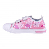 Φωτεινά πάνινα παπούτσια Peppa Pig, ροζ Peppa pig 235161 2
