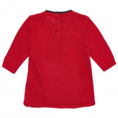 Κόκκινο φόρεμα μακρυμάνικο με σχέδιο τσάντα Chicco 235356 3
