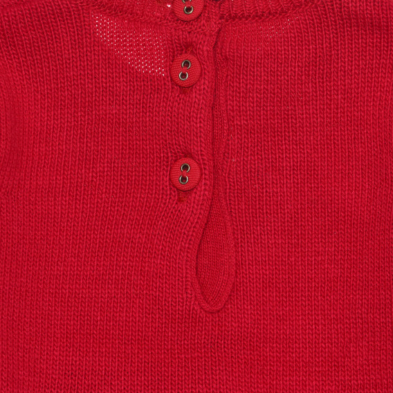 Κόκκινο φόρεμα μακρυμάνικο με σχέδιο τσάντα Chicco 235357 4