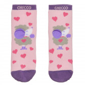 Κάλτσες για ένα κορίτσι, ροζ καρδιές Chicco 235404 