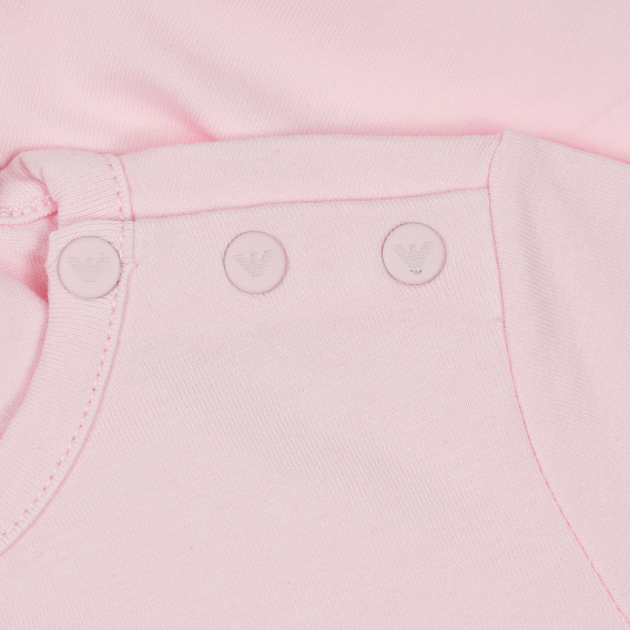 Βαμβακερό κοντομάνικο μπλουζάκι με έγχρωμα τυπωμένα σχέδια, για κορίτσι Armani 235617 3