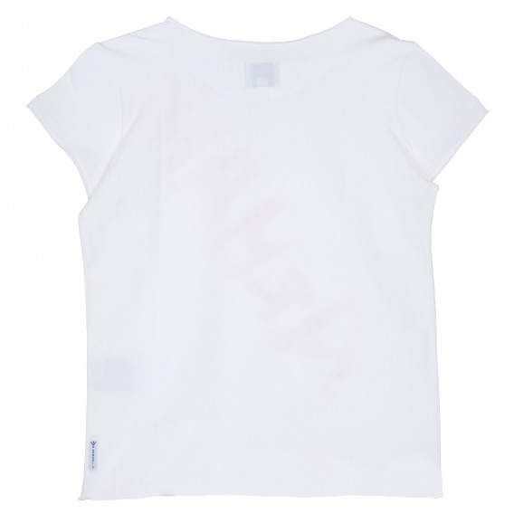 Βαμβακερό, κοντομάνικο μπλουζάκι Armani, με υπέροχο σχέδιο της μάρκας για κορίτσι Armani 235632 4