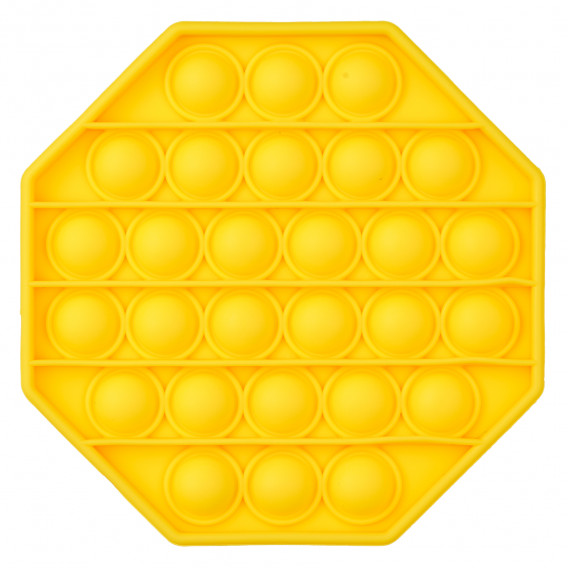 Παιχνίδι Anti-stress Pop It οκτάγωνο, κίτρινο Zi 235725 