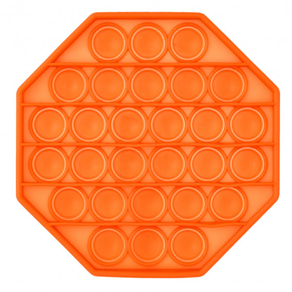 Παιχνίδι Anti-stress Pop It οκτάγωνο, πορτοκαλί Zi 235728 
