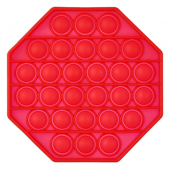 Παιχνίδι anti-stress Pop It οκτάγωνο, κόκκινο Zi 235734 