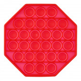 Παιχνίδι anti-stress Pop It οκτάγωνο, κόκκινο Zi 235735 2
