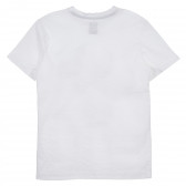 Λευκό, βαμβακερό t-shirt με στάμπα, για αγόρι Franklin & Marshall 235803 4