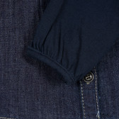 Βαμβακερό μακρυμάνικο πουκάμισο σε σκούρο μπλε χρώμα για αγόρια Chicco 235827 3