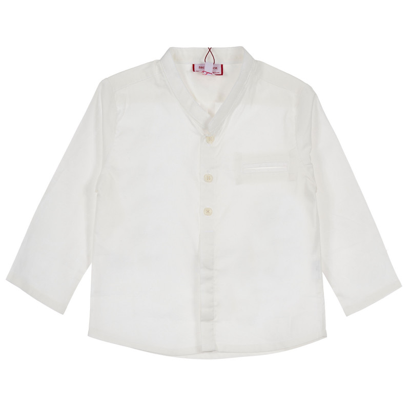 Βαμβακερό λευκό πουκάμισο με κουμπιά, για αγόρι  235848