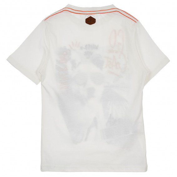 Μπλουζάκι για αγόρια με στάμπα και γράμματα, λευκό Boboli 235879 4