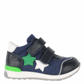 Αθλητικά παπούτσια με σχέδιο αστέρια, σε σκούρο μπλε Колев и Колев 236019 