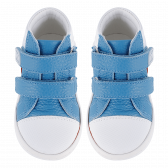 Αθλητικά πάνινα παπούτσια με ραφτό αεροπλάνο, γαλάζια Колев и Колев 236042 4