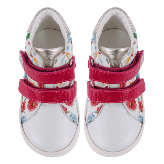 Αθλητικά παπούτσια με floral τύπωμα, λευκά Колев и Колев 236066 3