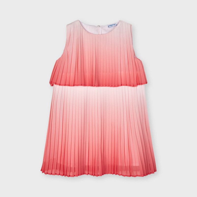 Πτυχωτό φόρεμα, ροζ  236215