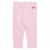 Βαμβακερό παντελόνι ελαστικό για κορίτσια, ροζ Boboli 236242 3