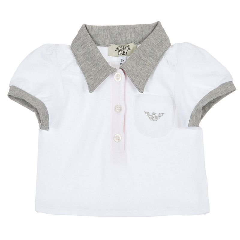 Βρεφική, βαμβακερή, κοντομάνικη μπλούζα Armani, για κορίτσι  236339