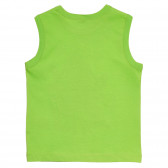 Βαμβακερή μπλούζα με χταπόδι για μωρά, ανοιχτό πράσινο Benetton 236378 4