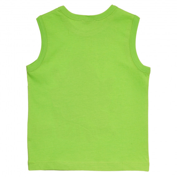 Βαμβακερή μπλούζα με χταπόδι για μωρά, ανοιχτό πράσινο Benetton 236378 4