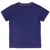 Βαμβακερό μπλουζάκι με γραφική εκτύπωση για ένα μωρό, σκούρο μπλε Benetton 236386 4