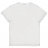 Μπλουζάκι με τύπωμα σαφάρι, λευκό Benetton 236438 4