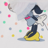 Βαμβακερό μπλουζάκι με τύπωμα Minnie Mouse για μωρό, λευκό Benetton 236449 3