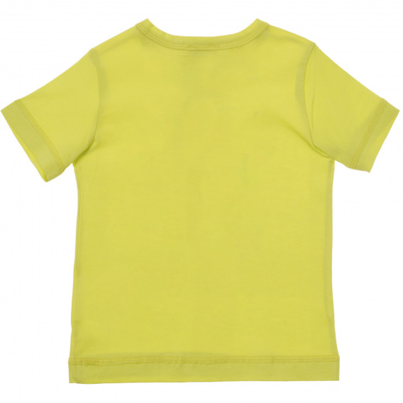 Βαμβακερό μπλουζάκι με εκτύπωση skateboard για μωρό, ανοιχτό πράσινο Benetton 236470 4