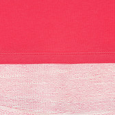Βαμβακερή μπλούζα με ανοιχτό ροζ τόνους, ροζ Benetton 236495 2