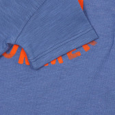 Βαμβακερό μπλουζάκι με τύπωμα και λεζάντα για ένα μωρό, μπλε Benetton 236528 3