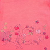 Βαμβακερό μπλουζάκι με λουλουδάτο σχέδιο για ένα μωρό, ροζ Benetton 236591 2