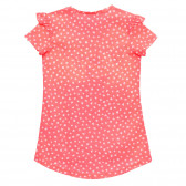 Βαμβακερό μπλουζάκι με τύπωμα εικόνα, ροζ Benetton 236616 4
