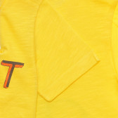 Βαμβακερό μπλουζάκι με γραφικό σχέδιο για ένα μωρό, με κίτρινο χρώμα Benetton 236629 3