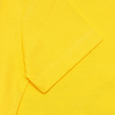 Βαμβακερό μπλουζάκι με το λογότυπο της μάρκας για ένα μωρό, με κίτρινο χρώμα Benetton 236657 3