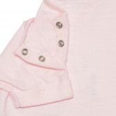 Βαμβακερό μπλουζάκι με τύπωμα για ένα μωρό, σε ροζ χρώμα Benetton 236694 4