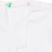 Βαμβακερό μπλουζάκι με γραφικό σχέδιο σε λευκό. Benetton 236701 3