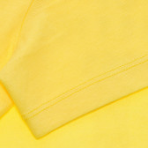 Βαμβακερό μπλουζάκι με λογότυπο, κίτρινο Benetton 236714 4