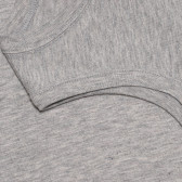 Βαμβακερή μπλούζα με τύπωμα για μωρό, γκρι Benetton 236770 3