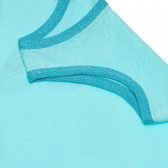 Βαμβακερή μπλούζα με ουράνιο τόξο απλικέ για ένα μωρό, γαλάζιο Benetton 236805 2